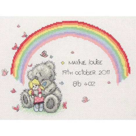 Rainbow Birth Sampler Me to You Bear Personalised £27.99